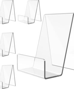 Acryl Buchständer für Bücher und Notebooks - Klare Halterung für Tablet und Bilderalben | 10,5 x 9 x 7,5 CM Acryl Tisch