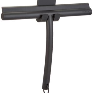 blomus -VIPO- Duschwischer aus Silikon, streifenfreie Reinigung, Antharzit/Grau (H 20 cm, B 24,5 cm, T 2,5 cm, 68982) Ho
