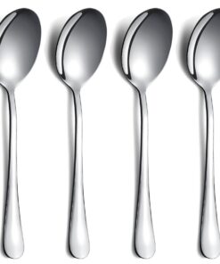 Kyraton Solide Servierlöffel Set, 4 Stück, Edelstahl für Buffet, Geschenkidee für Ehefrau und Mutter, Partyutensilien fü