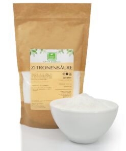 Grüne Essenz Zitronensäure Pulver Lebensmittelqualität - Saubere Obst- und Gemüsesortimente zum Kochen und Backen (1 Kg)