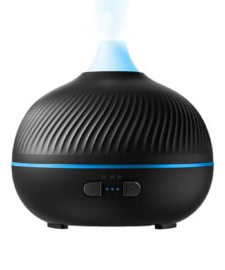 Duftöl Diffuser 180ml 7-Farben Umgebungslicht für Badezimmer und Wohnzimmer Elektrischer Aroma Diffusor mit Nebel und