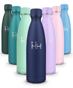HoneyHolly Edelstahl Trinkflasche Kinder Sport 500ml BPA-frei Doppelwandig Thermosflasche Kohlensäure Geeignet