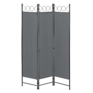 Raumteiler Saragossa Dunkelgrau 3-TLG. 120x171 cm Sichtschutz(paravent) für Wohnraum/Terrassenschutz