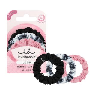 invisibobble Dünn Loop Haargummi für Feines Haar,Scrunchie, 3 Stück - haarschonend & starker Halt