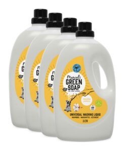 Marcel's Green Soap Universal-Waschmittel Vanille & Baumwolle - Vorteilspack 4 x 3 L – vegan, palmölfrei, mikroplastikfr