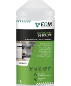EQM - ECO-212 Entkalker für Kaffeemaschinen & Kaffeevollautomaten - 1L - Universal Kalklöser - 100% natürlicher Ursprung