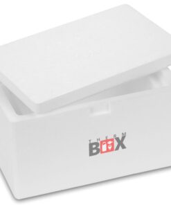 Thermobox Styroporbox Kühlbox Innen: 19x10x8cm Wand: 3cm Volumen: 1,6L Isoliert Wiederverwendbar