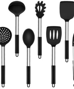 Onader Küchenhelfer Set - 7 Stück Silikon Küchenutensilien für Professionals | Onader Hitzebeständiger Küchenutensilien