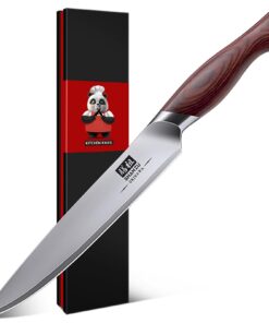 SHAN ZU Scharfes Okinawa-Kochmesser 15cm für Japanische Gerichte - Edelstahlklinge aus 10Cr15Mov & Ergonomischer Griff