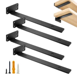 FYting Regalwinkel Wandkonsole, robust und unsichtbar, für Topfpflanzen, Zuhause und Büro, Tragfähigkeit 70 kg (30cm)