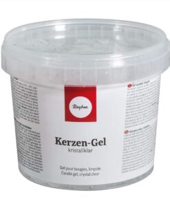 Rayher Hobby 3130200 Kerzen-Gel, kristallklarer Transparenzt, für Kerzenanfachen, farblos, 750 g Dose