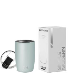 Simple Modern Thermobecher Kaffeebecher to go Sea Glass Sage | Isolierter Edelstahl-Kaffeebecher Voyager 350ml | Geschen