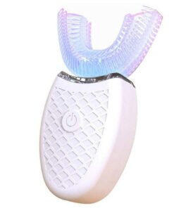 Elektrische Ultraschall Zahnbürste 360° Automatische Reinigung Für Erwachsene Und Kinder (Weiß) | Vollautomatische Ultr