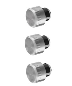FLSK Edelstahl-Ersatz-Deckel 3er Set für 750ml/1000ml Trinkflaschen - 100% dicht, BPA-frei, rostfrei