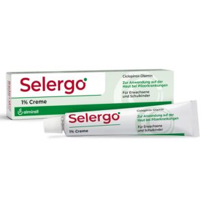 Selergo 1% Creme gegen Haut- und Fußpilz für Erwachsene und Schulkinder (ab 6 Jahren), Breitband-Antimykotikum, 20 g