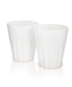 Mahlwerck Porzellan Cappuccino-Tassen French Style weiß 280ml 2er Set