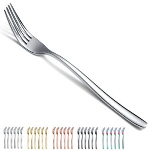 Menügabel Edelstahl Spülmaschinenfest Besteck Set Silber 6 Teilig Tafelgabel