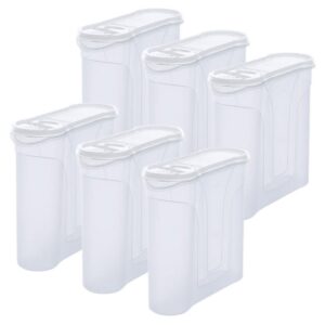 Novaliv Schüttdosen 6er SET Vorratsdose für Food Box - Food Box für Meal-Prep - 4 Liter Küchen Organizer