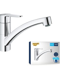 GROHE Start Eco Spültischbatterie - niedriger Auslauf, chromglänzend - Energieeinsparer für Küche - 31685000