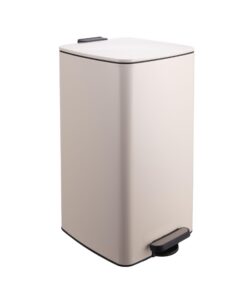 Relaxdays Küchen-Mülleimer 30 Liter Absenkautomatik entnehmbarer Inneneimer