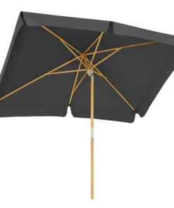 SONGMICS Balkonschirm, 300 x 200 cm, grau, rechteckig, knickbar, Sonnenschutz, Outdoor, Garten GPU300G01