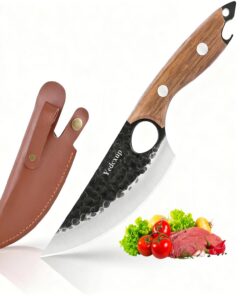 Küchenmesser Scharf 15cm Edelstahl Original für KücheOutdoor Fleischsäge