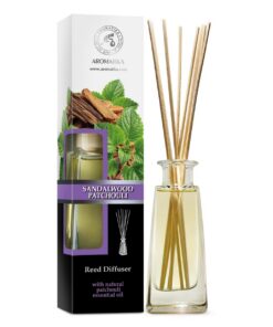 Raumduft Diffuser Sandelholz Patchouli - Raumbeduftung mit Stäbchen - Fresh Aroma für dein Zuhause - Aromatherapie 100 m