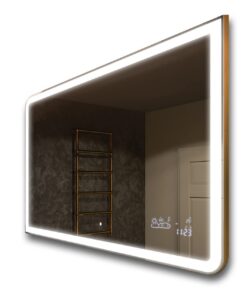 FORAM Led Badezimmerspiegel - Beleuchtung - Moderne Design - Individuell nach Maß - 100x100 cm - Badezimmer"default"