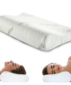 ENGRUPPE Orthopädisches Nackenstützkissen für Seitenschläfer - Memory Foam - Reisekissen und Anti-Schnarch-Pillow - Kind