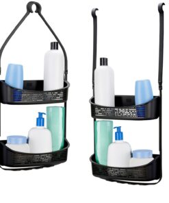BLACK+DECKER Premium 2-Way Convertible Hanging Shower Caddy - Für Badecabinen, Schwarz, (L) 1|6 X (H) 27.2 cm - Duschabl