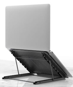 Lidasen Laptop Ständer - Höhenverstellbar und Multi-Winkel Faltbar Edelstahl Halter für 10-15Zoll MacBook Pro/Air Lida