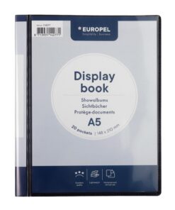 EUROPEL A5 Präsentationsbuch - Portfolio- und Projektordner für Besprechungen & Konferenzen - Dunkelgrau / Anthrazit - 1