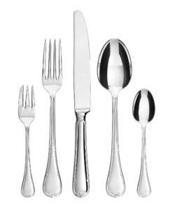 GRÄWE Besteck-Set Bayreuth, edelsättig poliertes Besteck für 2 Personen, silber날크기 크 WE GRÄWE Besteck-Set Bayreuth, poli