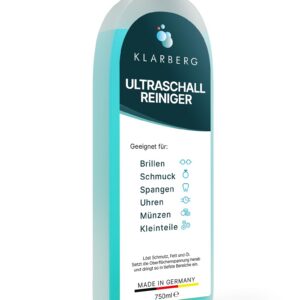 KLARBERG® Ultraschallreiniger Konzentrat – Reinigungskonzentrat für Brillen, Schmuck & Uhren | Hautfreundlich | Made in