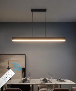 Klighten LED Pendelleuchte Esstisch 80/24 W, moderne dimmbar und fernbedienbare Küche und Wohnzimmerleuchte, 3000 K-6000