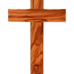 Spiretro Handgefertigtes Olivenholzkreuz aus Bethlehem - Sakralwandbehang - 15,2 x 26 cm Spiretro Handgefertigtes Oliv