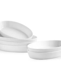 UIBFCWN Keramik Auflaufform 6er Set für Heißluftfritteuse und Backofen – Ideal für Lasagne, Tiramisu & Auflauf, 340ML