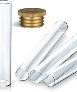 Tuuters 25x Glasröhrchen aromadicht und kristallklar für Zigarren, Gewürze und Vanilleschoten (180x20) Tuuters 25x Gla