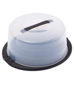 Novaliv Kuchen-Transportbox - Festes Aufbewahrungsgehäuse für Kuchen & Torten - Ideal für Party-Fans - Ø30 x 17 cm - Tor