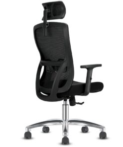 Bürostuhl Ergonomisch mit verstellbarer Kopfstütze und Armlehnen für Schreibtische, hochwertiger Computerstuhl für Büro