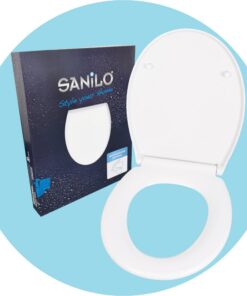 Sanilo Toilettendeckel mit Absenkautomatik für exklusive Anwendung im Badezimmer, hygienisch und leicht montierbar (Weiß