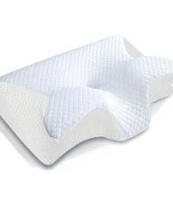 Seladi Airflow Pro Memory Foam Antischnarchkissen Nacken Therapiekissen gegen Schlafapnoe & Nackenschmerzen (Weiß)