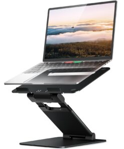 NULAXY Laptop Ständer - Ergonomischer Notebook Ständer mit Höhenverstellung bis 21" für Schreibtisch - Unterstützt bis z