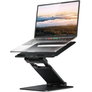 NULAXY Laptop Ständer - Ergonomischer Notebook Ständer mit Höhenverstellung bis 21" für Schreibtisch - Unterstützt bis z