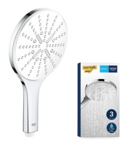 GROHE Vitalio SmartActive 150 Wassersparender Duschkopf für Handbrause mit 3 Strahlarten und Antikalk-System chrom 26597