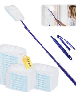 51 Stück Staubfangdecken für Swiffer Duster, ideal für Schule, Büro und Zuhause - Staubwedel Ersatz-Set