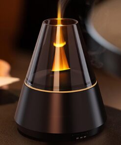QKTYB Elektrischer Aroma Diffuser für ätherische Öle - 7 Farben LED Licht, 3 Timer Stufen, Schlafzimmer und Büroideal (S