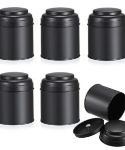 SUMTree 6 Pcs Küchendosen für Gewürze Metall Luftdicht Vorratsdosen Küchenorganisation Rund Klein Dosen Küchendosen mit