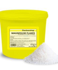 Magnesium Flakes aus dem Toten Meer – 100% Naturprodukt 4kg – Für Magnesium Öl, Spray, Fußbad und Vollbad – Naturliches