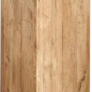 VIVANNO Podest Säule Dekosäule Blumensäule, Recycling Holz, 100 cm hoch, Braun - Hochwertige Dekoration für jede Heizung